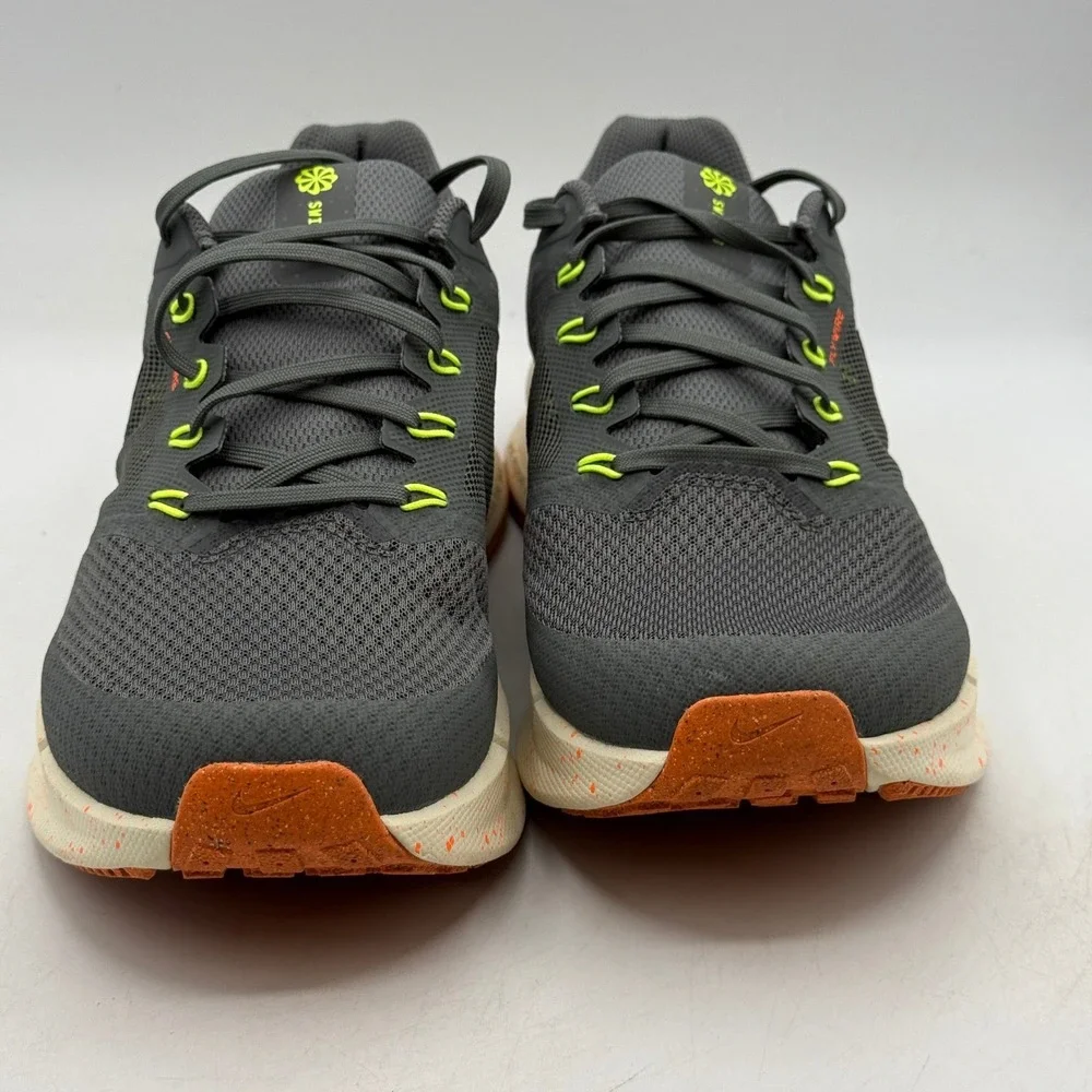 Nike Run Swift 3 Shoes Mens Size 9.5 Iron Grey Total Orange Running HV5226-068